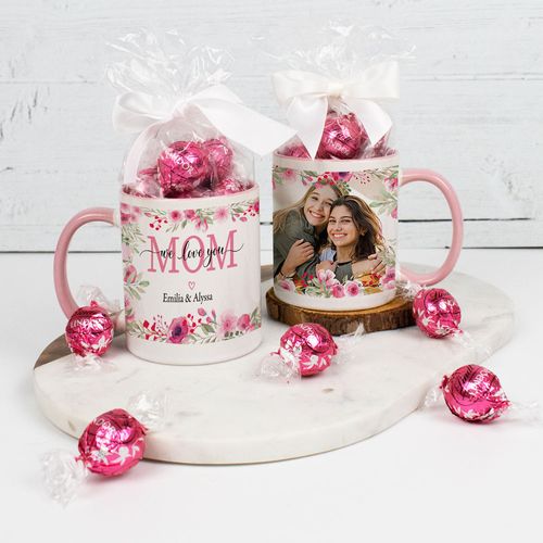 Personalized We Love you Mom - 11oz Mug with Lindt Truffles