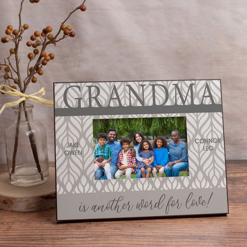 Personalized Picture Frame - Grandma is Another Word for Love! (4)
