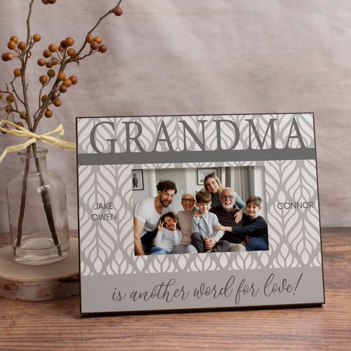 Personalized Picture Frame - Grandma is Another Word for Love! (3)