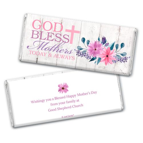 Personalized Mother's Day God Bless Mothers Chocolate Bar