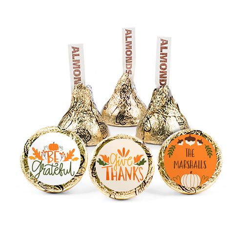 Personalized Thanksgiving Give Thanks Hershey's Kisses