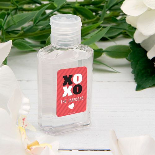 Personalized Hand Sanitizer Valentine's Day 2 fl. oz bottle - XOXO