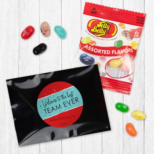 Personalized Best Team Ever - Jelly Belly Assorted Jelly Beans