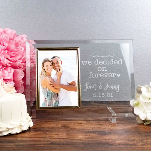 Personalized Picture Frame - We Decided on Forever