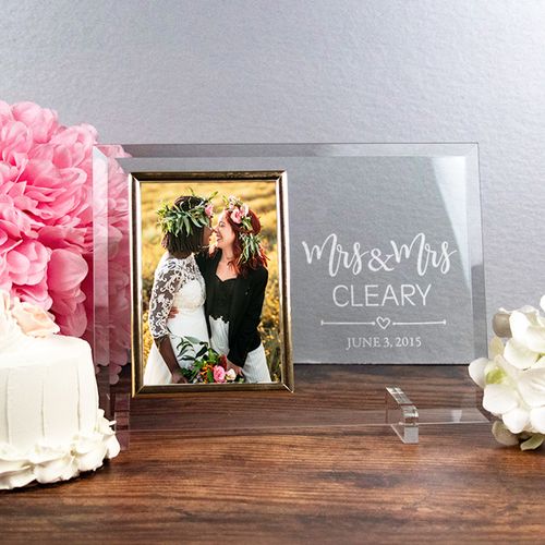 Personalized Picture Frame - Mrs. & Mrs.