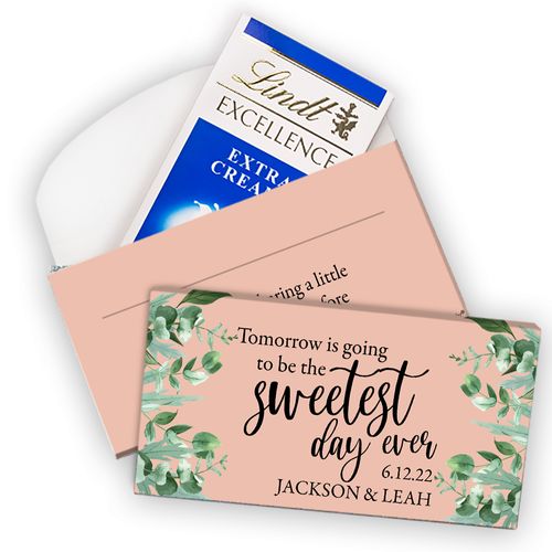 Deluxe Personalized Sweetest Day Ever Lindt Chocolate Bars (3.5oz)
