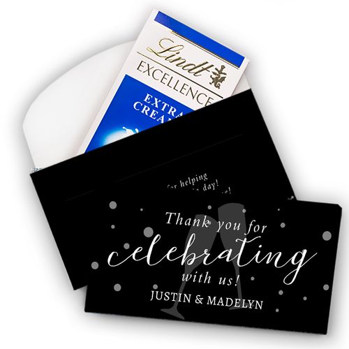 Deluxe Personalized Thank You Celebrating Lindt Chocolate Bars (3.5oz)