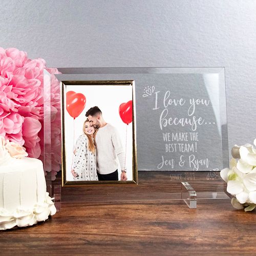Personalized Picture Frame - I Love You Because
