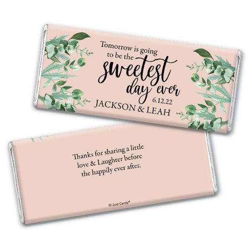 Personalized Rehearsal Sweetest Day Ever Chocolate Bar-