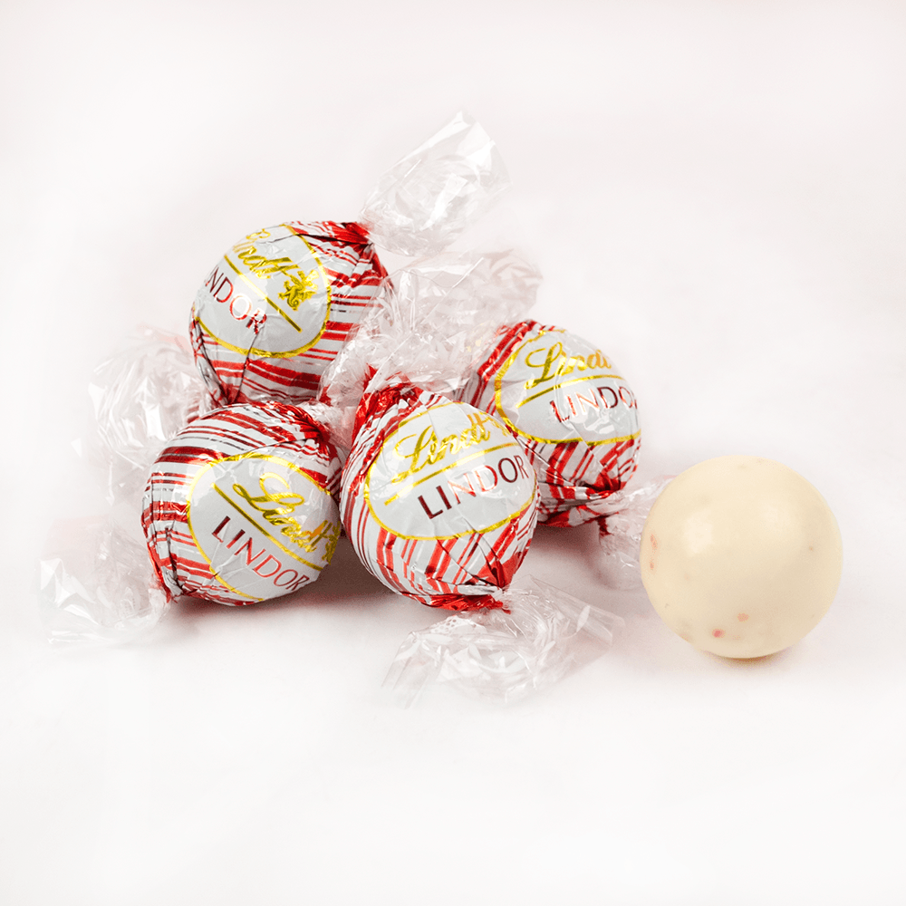 Lindor White Chocolate Peppermint Truffles - Whcandy.com