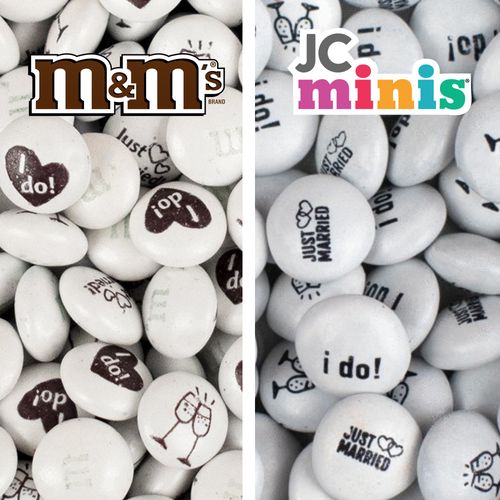 Just Married M&Ms Milk Chocolate OR JC Minis Candies
