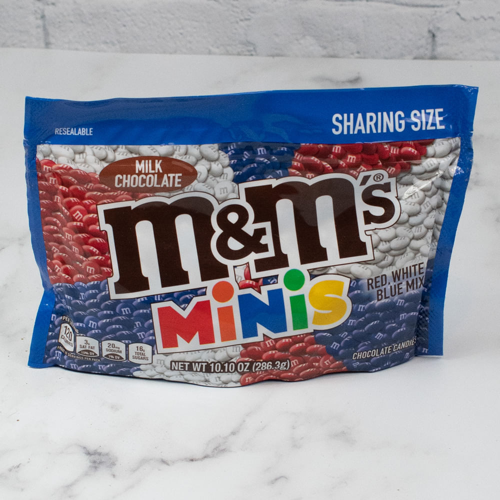 M&M's Red, White & Blue Patriotic Mix Peanut Chocolate Bulk Candy