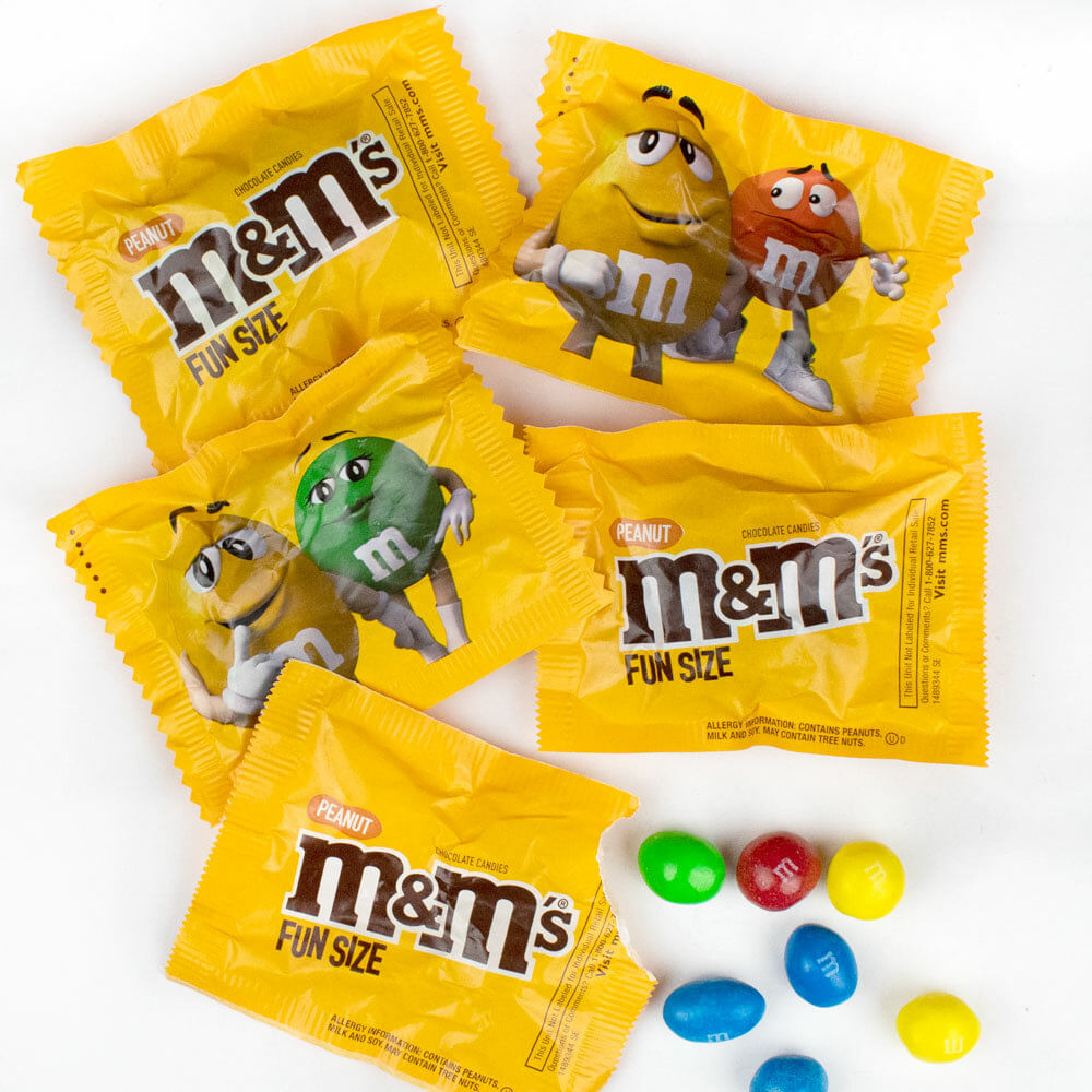 M&M's Peanut Chocolate Fun Size Bags Multipack 11 x 20g - We Get Any Stock