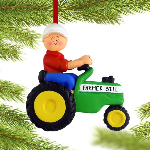 Personalized Green Tractor Male