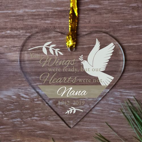 Personalized Dove Wings