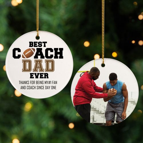 Personalized Best Coach Dad Football
