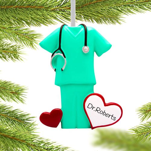 Personalized Green Scrubs
