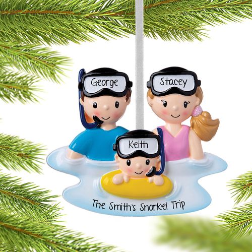 Personalized Snorkle Family of 3