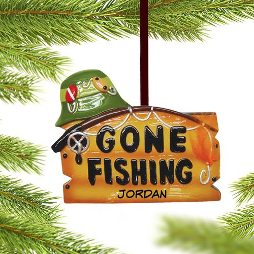 Personalized 'Gone Fishing'