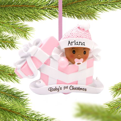 Personalized Baby Girl First Christmas Present