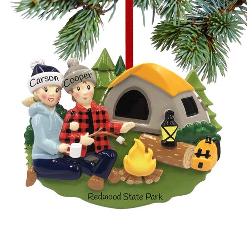Personalized Camp Fire Couple