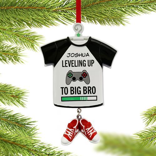 Leveling Up To Big Brother Holiday Ornament