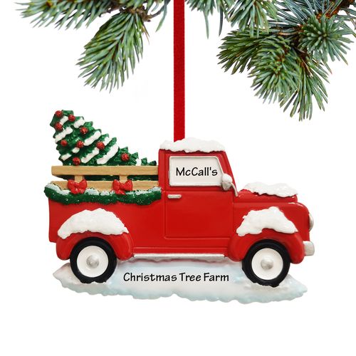 Classic Red Truck Holiday Ornament