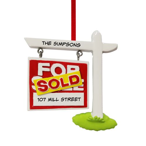 Real Estate For Sale Sign Holiday Ornament