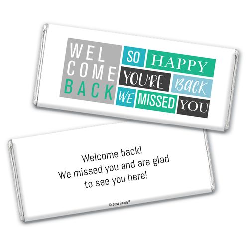 Personalized Happy Blocks Chocolate Bar Wrappers