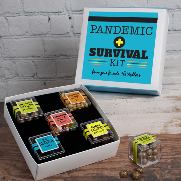 Personalized Survival Kit Care Package Premium Gift Box with 5 JUST