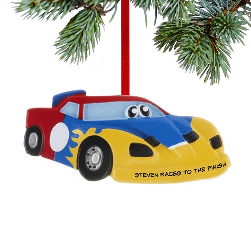 Personalized Race Car with Eyes