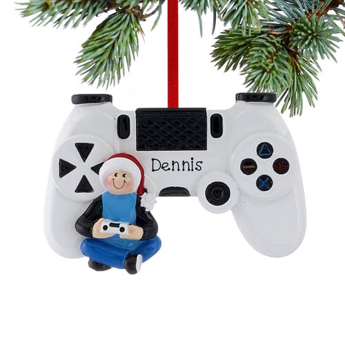Personalized Gamer with Video Game Controller