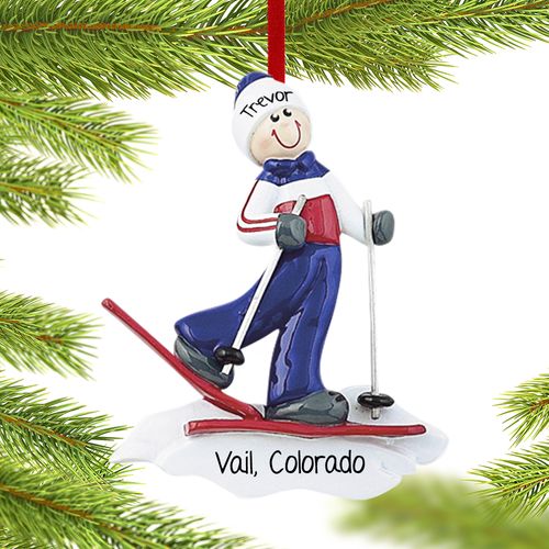 Personalized Adult Male Skier