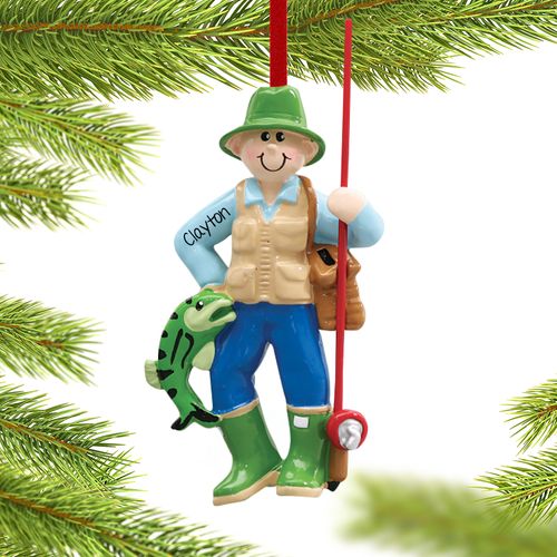 Personalized Fisherman with Fishing Pole
