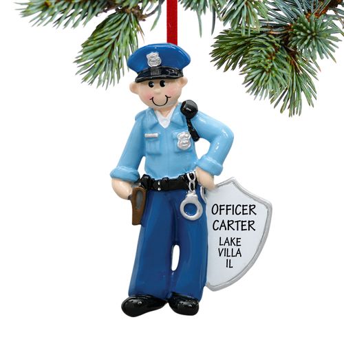 Personalized Policeman with Handcuffs