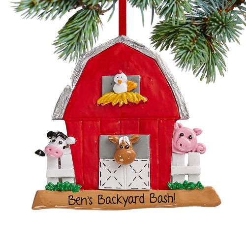 Personalized Barn Christmas