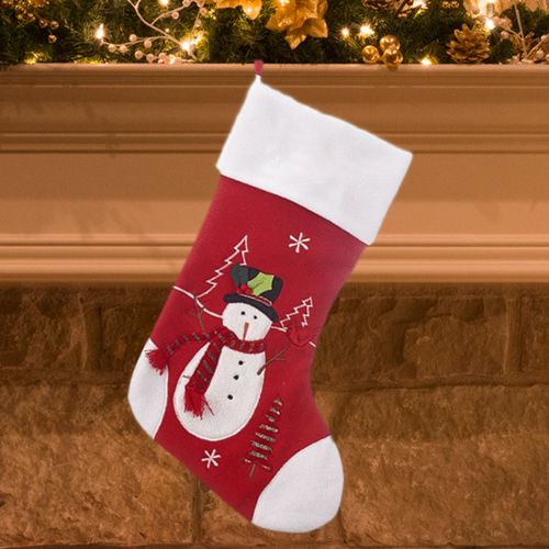 Red and White Stocking (Snowman)