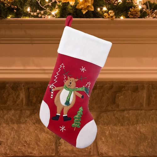 Red and White Stocking (Reindeer)