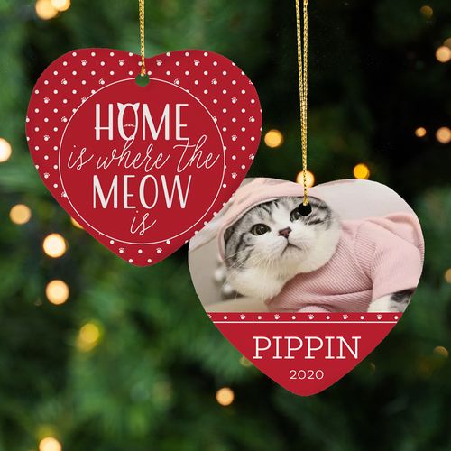 Personalized Cat 'Home is Where the Meow is'