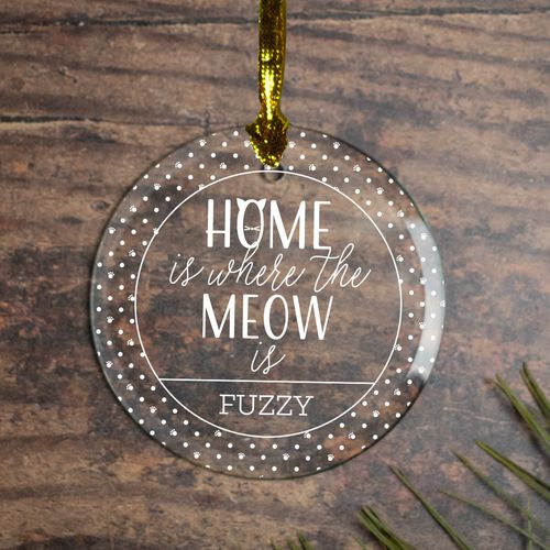 Personalized Cat 'Home is Where the Meow is'