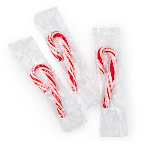 Bulk Traditional Mini Peppermint Candy Canes (500 or 2,000 count)