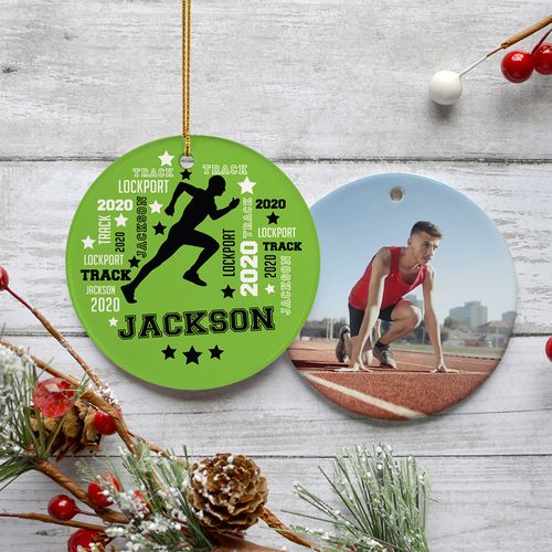 Personalized Track Runner Photo