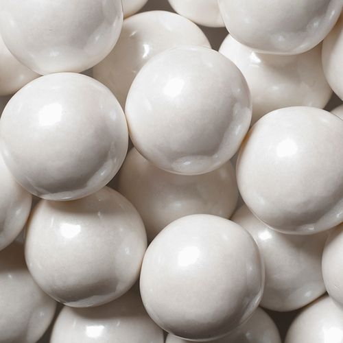 White Shimmer 1-inch Gumballs