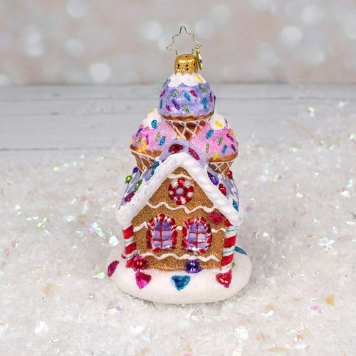 Christopher Radko Sprinkled Sundae Chalet Holiday Ornament