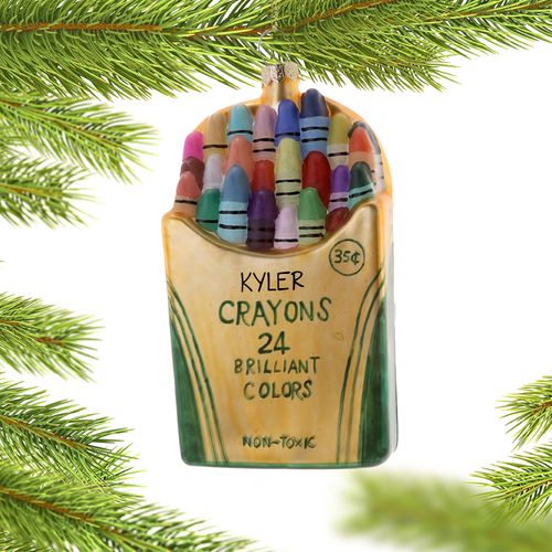 Crayon Box Holiday Ornament