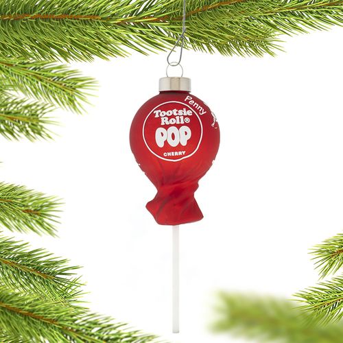 Cherry Tootsie Roll Pop Holiday Ornament