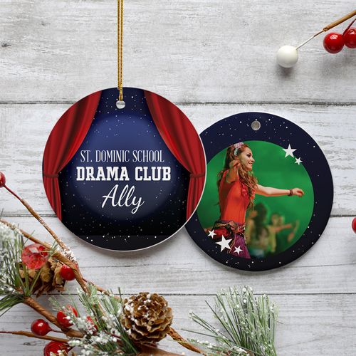Drama Club Photo Holiday Ornament