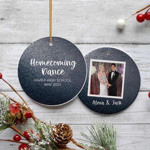 Homecoming Dance Photo Holiday Ornament