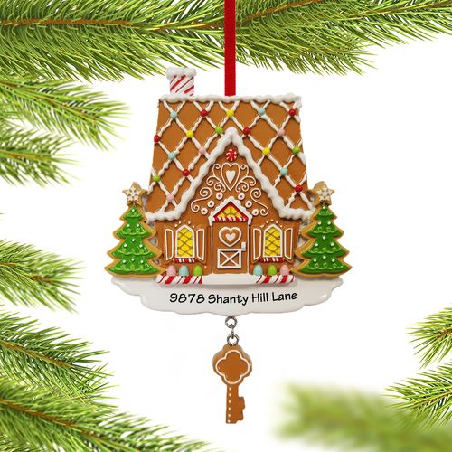 New Home Gingerbread House Holiday Ornament
