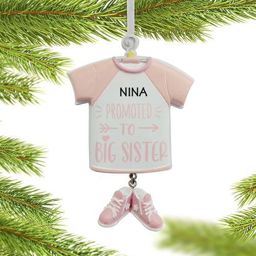 Promoted to Big Sister T-Shirt Holiday Ornament